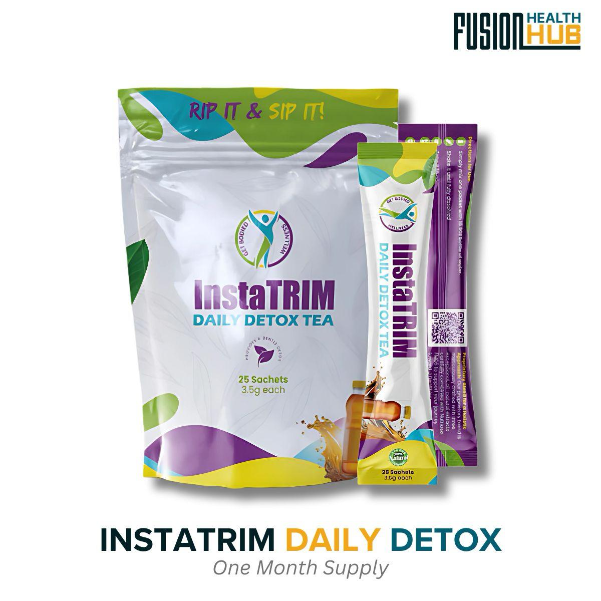 InstaTRIM Detox Tea – Monthly Supply for Weight Loss & Natural Detox